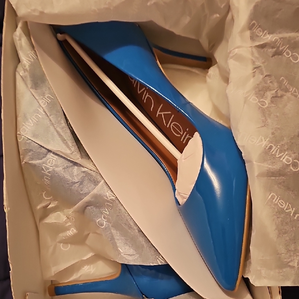 Calvin Klein Blue Stiletto Heels